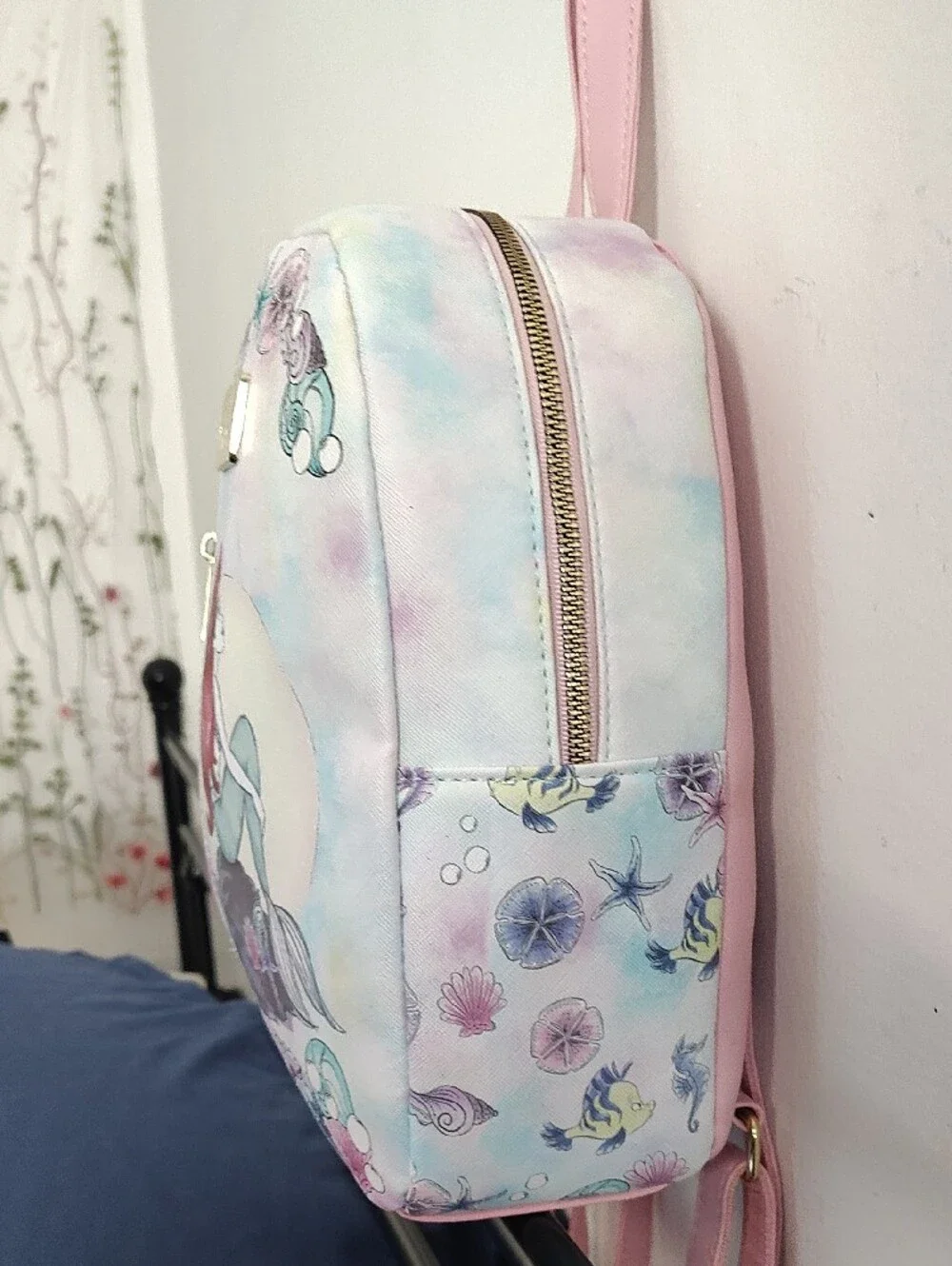 Disney The Little Mermaid Pink Illustration Mini Backpack
